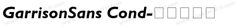 GarrisonSans Cond字体转换